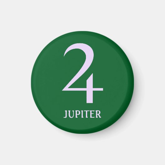 Astrologiekaarten: de Planet Jupiter Magnet (Voorkant)