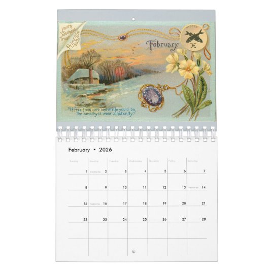 Astrologiekalender laden kalender (Feb 2026)