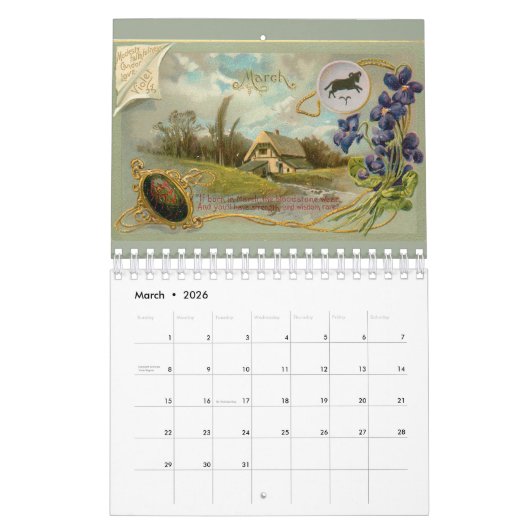 Astrologiekalender laden kalender (Mar 2026)