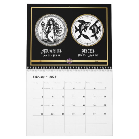 astrologiekalender voor dierenriem kalender (Feb 2026)