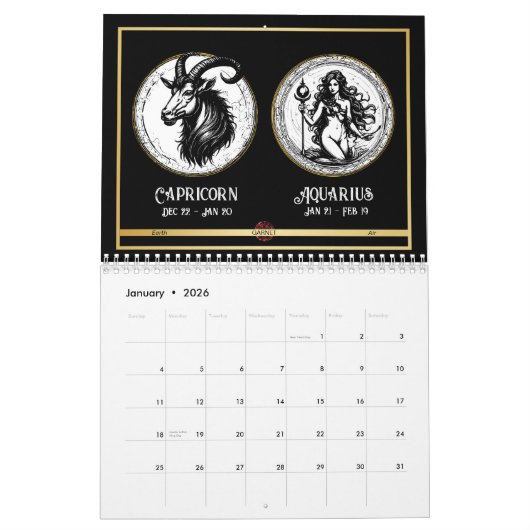 astrologiekalender voor dierenriem kalender (Jan 2026)