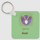 astrologisch Capricorn/bewerkbare naam Sleutelhanger (Voorkant)