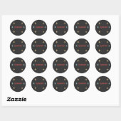 Astrologisch Capricorn Ronde Sticker (Vel)