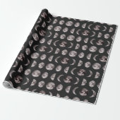 astrologisch hemelpatroon cadeaupapier (Uitgerold)