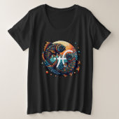 Astrologisch horoscoopteken Vissen Zodiac Grote Maat T-shirt (Design voorkant)