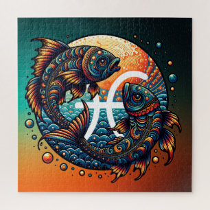 Astrologisch horoscoopteken Vissen Zodiac Legpuzzel