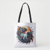 Astrologisch horoscoopteken Vissen Zodiac Tote Bag (Voorkant)