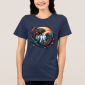 Astrologisch horoscoopteken Vissen Zodiac Tri-Blend Shirt (Voorkant)