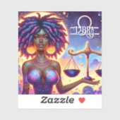 Astrologisch horoscoopteken Weegschaal Zodiac Sticker (Vel)