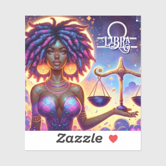 Astrologisch horoscoopteken Weegschaal Zodiac Sticker (Vel)