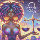 Astrologisch horoscoopteken Weegschaal Zodiac Sticker (Voorkant)