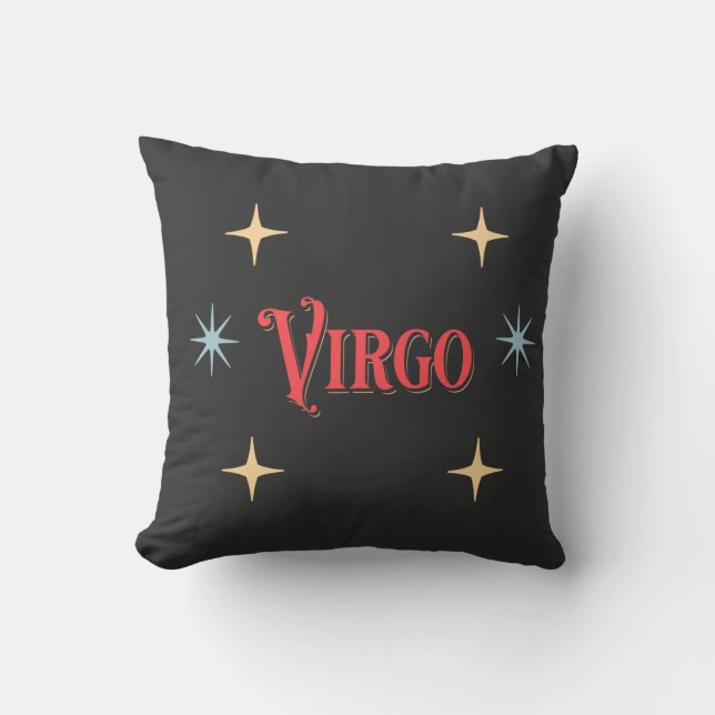 Astrologisch logo voor virgo kussen (Voorkant)