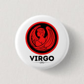 Astrologisch logo voor virgo ronde button 3,2 cm (Voorkant)