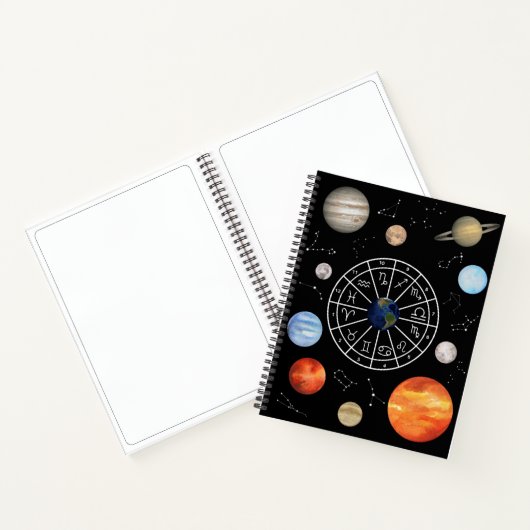 Astrologisch Natal Wheel Journal Notitieboek (Binnen)
