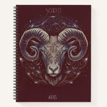Astrologisch Notitieboek voor Aries