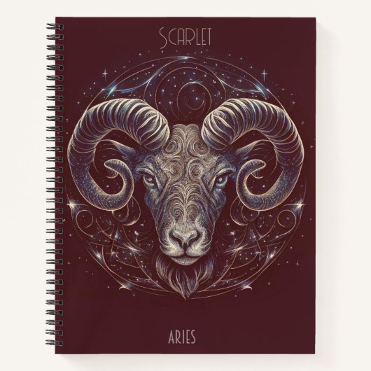 Astrologisch Notitieboek voor Aries (Voorkant)