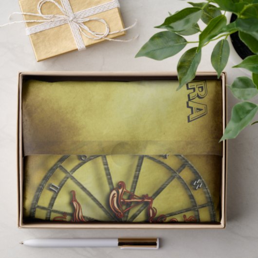 Astrologisch ontwerp van de Weegdierentuin Tissuepapier (Geschenk)