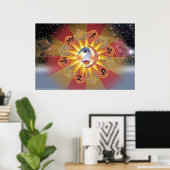 Astrologisch Poster (Thuiskantoor)