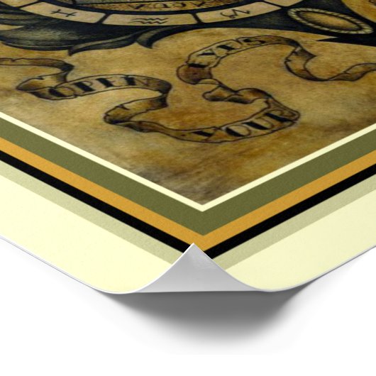  Astrologisch Poster 11 x 14 (Hoek)