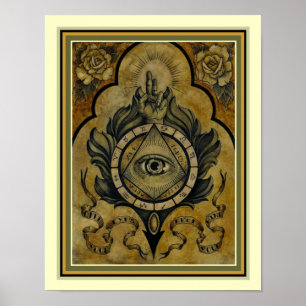  Astrologisch Poster 11 x 14