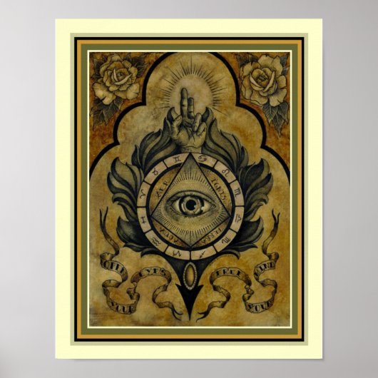 Astrologisch Poster 11 x 14 (Voorkant)