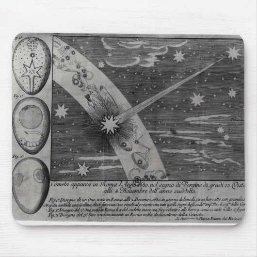 Astrologisch schema van de komeet muismat (Voorkant)