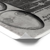 Astrologisch schema van de komeet poster (Hoek)