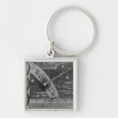 Astrologisch schema van de komeet sleutelhanger (Voorkant)