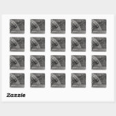 Astrologisch schema van de komeet vierkante sticker (Vel)