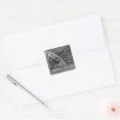 Astrologisch schema van de komeet vierkante sticker (Envelop)