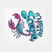 Astrologisch Schorpioen Vibes  sterrenbeeld Fleece Deken (Voorkant (Horizontaal))