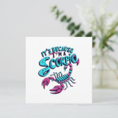 Astrologisch Schorpioen Vibes  sterrenbeeld Kaart (Staand voorkant)
