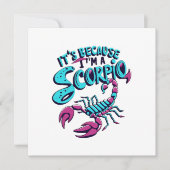 Astrologisch Schorpioen Vibes sterrenbeeld Kaart (Voorkant)