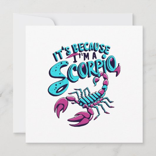 Astrologisch Schorpioen Vibes  sterrenbeeld Kaart (Voorkant)