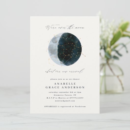 Astrologisch script waterverf Moonster hemelse (Staand voorkant)