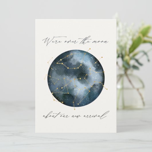 Astrologisch script waterverf Moonster hemelse (Staand voorkant)