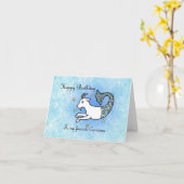 Astrologisch sterrenbeeld Steenbok Geit Verjaardag Kaart (Gele Bloem)