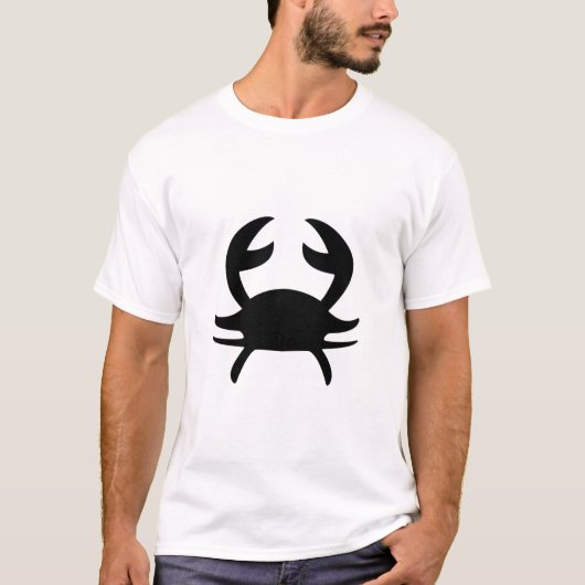 Astrologisch symbool 2 voor kanker t-shirt (Voorkant)
