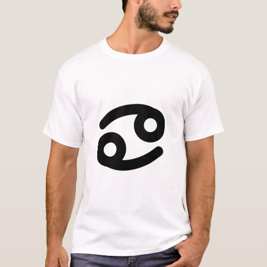 Astrologisch symbool 5 voor kanker t-shirt (Voorkant)