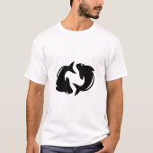 Astrologisch symbool pisces t-shirt (Voorkant)