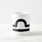 Astrologisch symbool voor beha. 5 koffiemok (Center)
