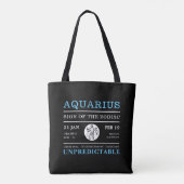 Astrologisch symbool voor de dierentuin tote bag (Achterkant)