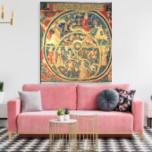 Astrologisch tapijt canvas afdruk (Insitu (Woonkamer))