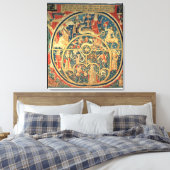 Astrologisch tapijt canvas afdruk (Insitu (Slaapkamer))