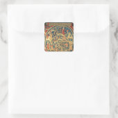 Astrologisch tapijt vierkante sticker (Tas)