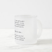 astrologisch-teken-2, Bepaalde en forcefulEm... Matglas Koffiemok (Voorkant rechts)