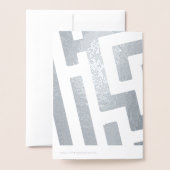 Astrologisch teken Aquarius Silver Aangepaste teks Folie Kaarten (Met envelop)