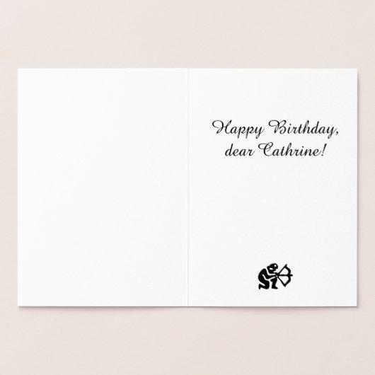 Astrologisch teken Boogschutter Folie aangepaste t Folie Kaarten (Binnen)