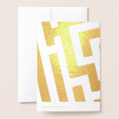 Astrologisch teken Leo Folie Decor Aangepaste teks Folie Kaarten (Met envelop)