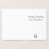 Astrologisch teken Leo Zilver Decor Aangepaste tek Folie Kaarten (Binnen)